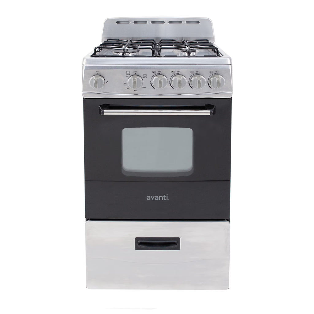 Avanti 20" Compact Gas Range Oven, in Stainless Steel (GR2013CSS)
