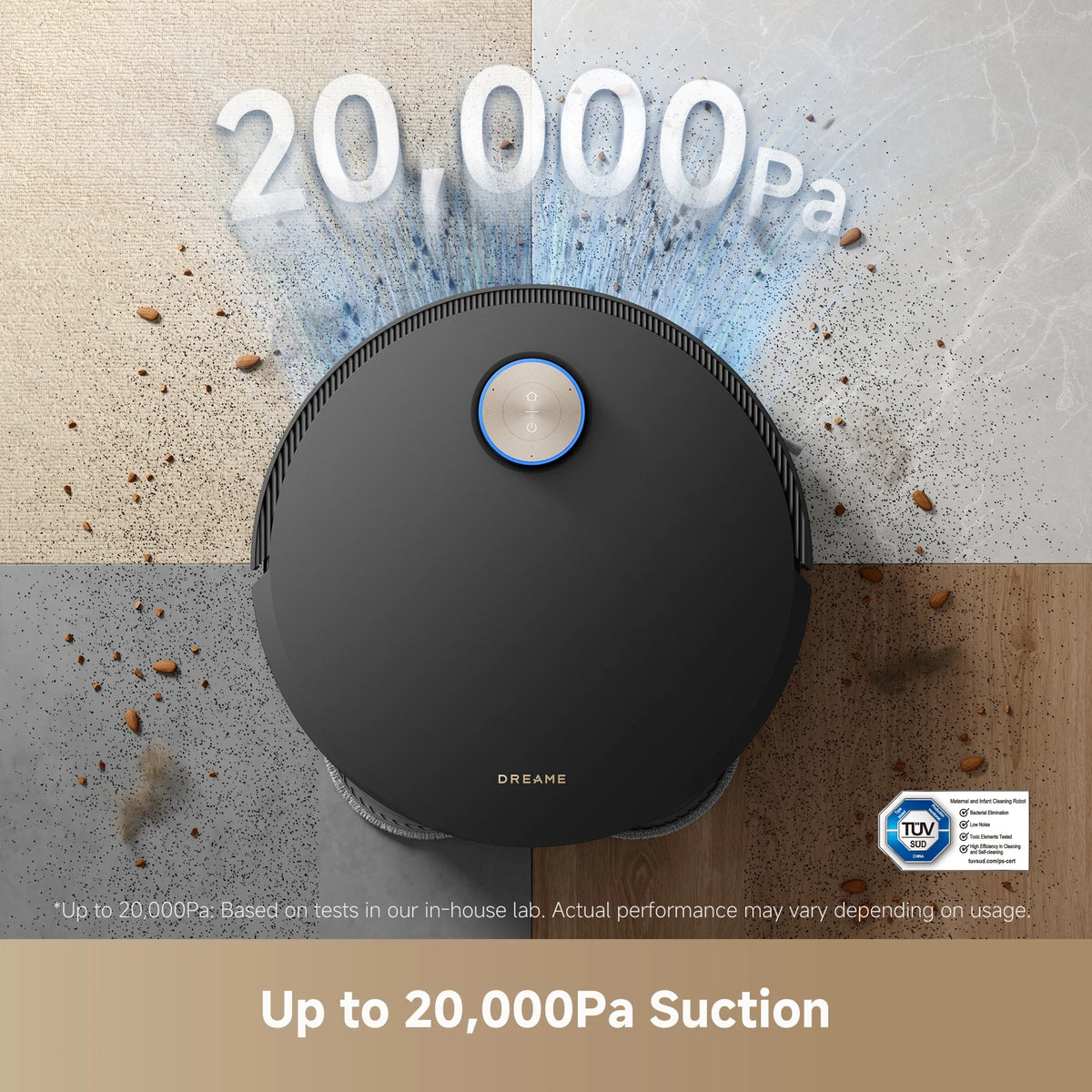 dreame L40 Ultra Robot Vacuum with Removable & Liftable Mop, Extendable & Liftable SideBrush, 11,000Pa Suction, 149a?? Mop & Washboard Self Cleaning, Auto-Empty, Auto Refill, Voice Control
