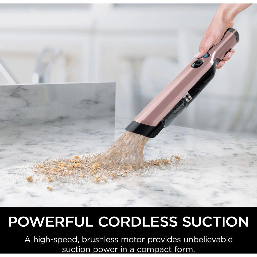 Shark Cordless Handheld Vacuum , Wandvac, for Pet Hair, Carpet & Car, Powerful suction, high speed brushless motor, ultralight weight, with easy emptying and charging dock, WV200, Graphite