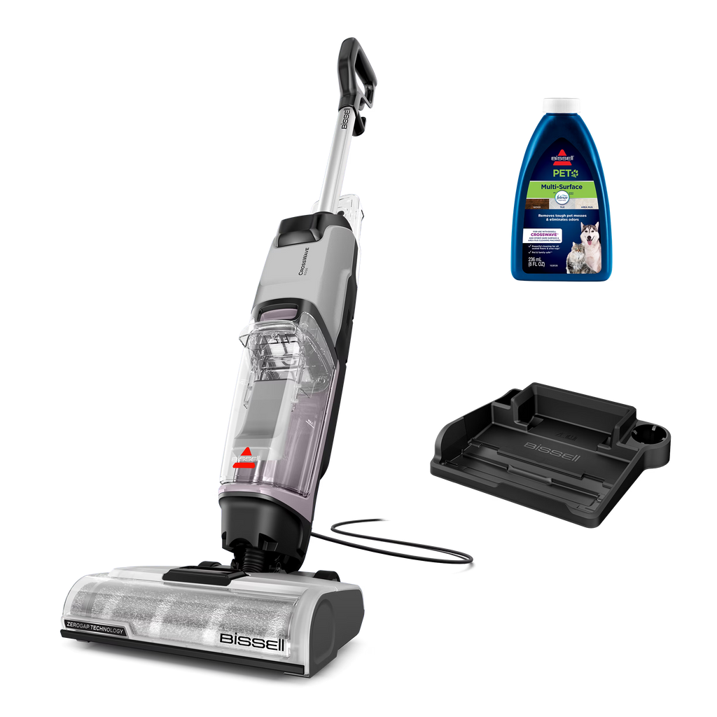 BISSELL CrossWave Edge, Corded, Multi Surface Hard Floor Cleaner Wet Dry Vacuum with Zero-Gap Edge Cleaning Technology, Self Cleaning Cycle, Pet Multi-Surface  Febreze Trial Formula, 4157