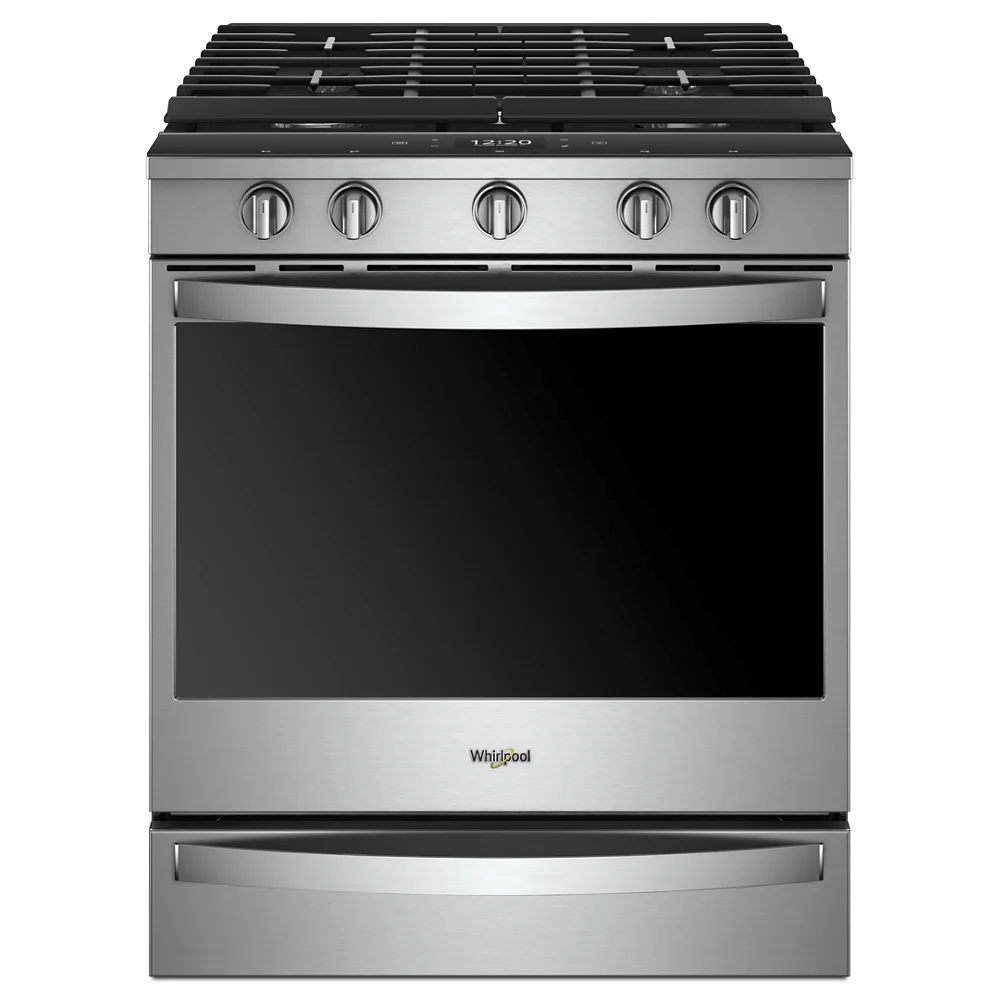 WHIRLPOOL WEG750H0HZ slide in gas range