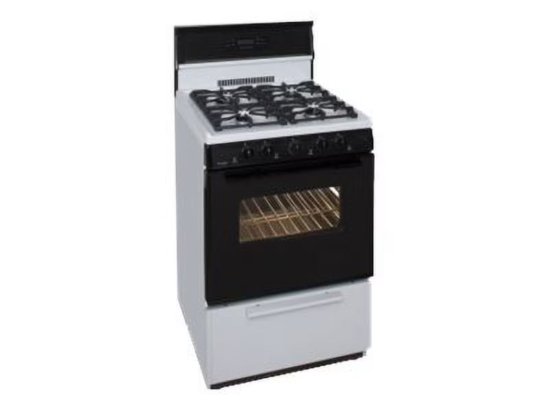 Premier SJK340BP - Range - freestanding - width: 24 in - depth: 28 in - height: 46.1 in - black