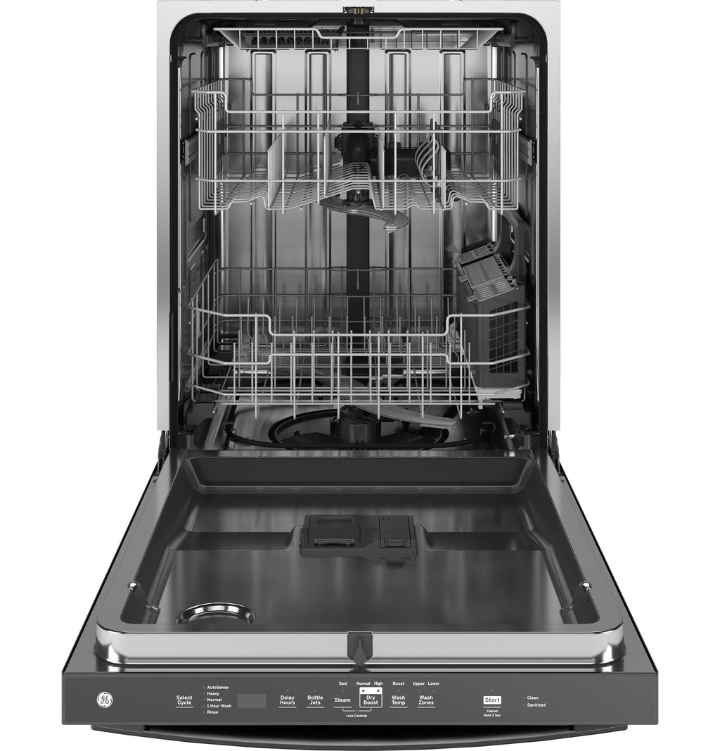 GE Top Control with Stainless Steel Interior Dishwasher with Sanitize Cycle GDT670SFVDS
