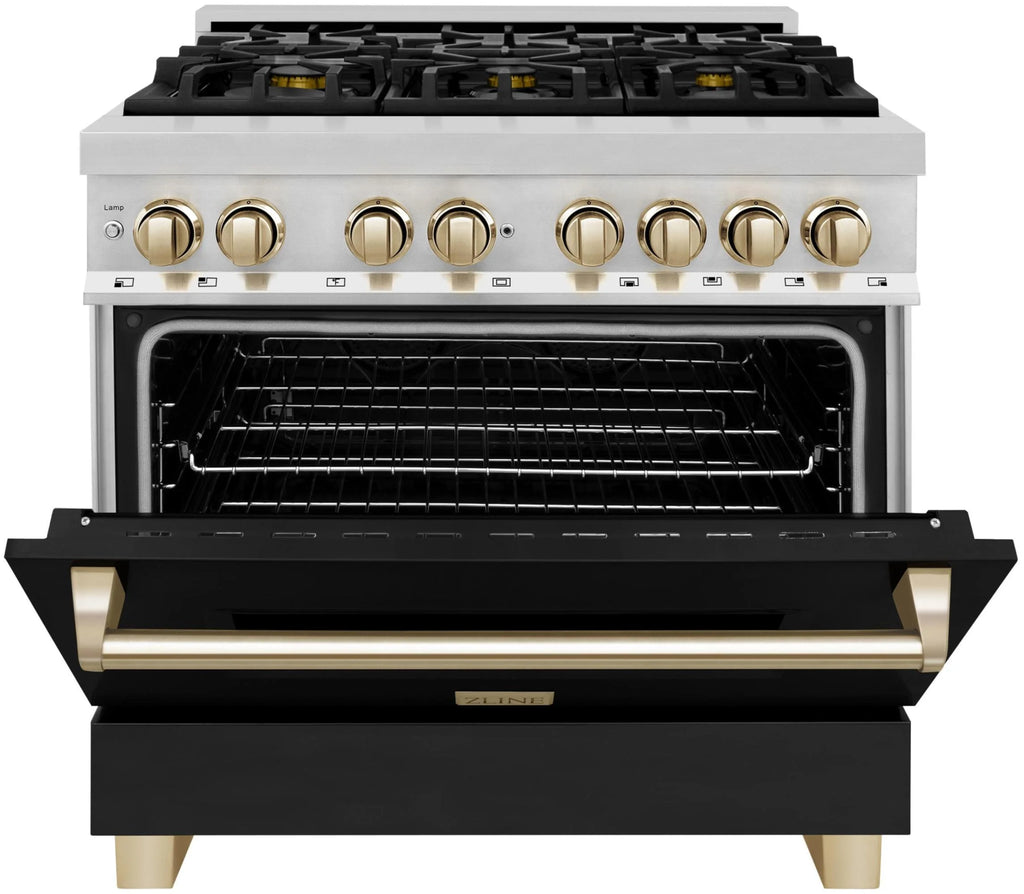 ZLINE KITCHEN AND BATH RAZWM36G professional gas range