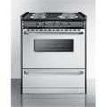 30 in. Slide-In Electric Range with Stainless Steel Doors & Black Porcelain Top, Replaces TEM230R