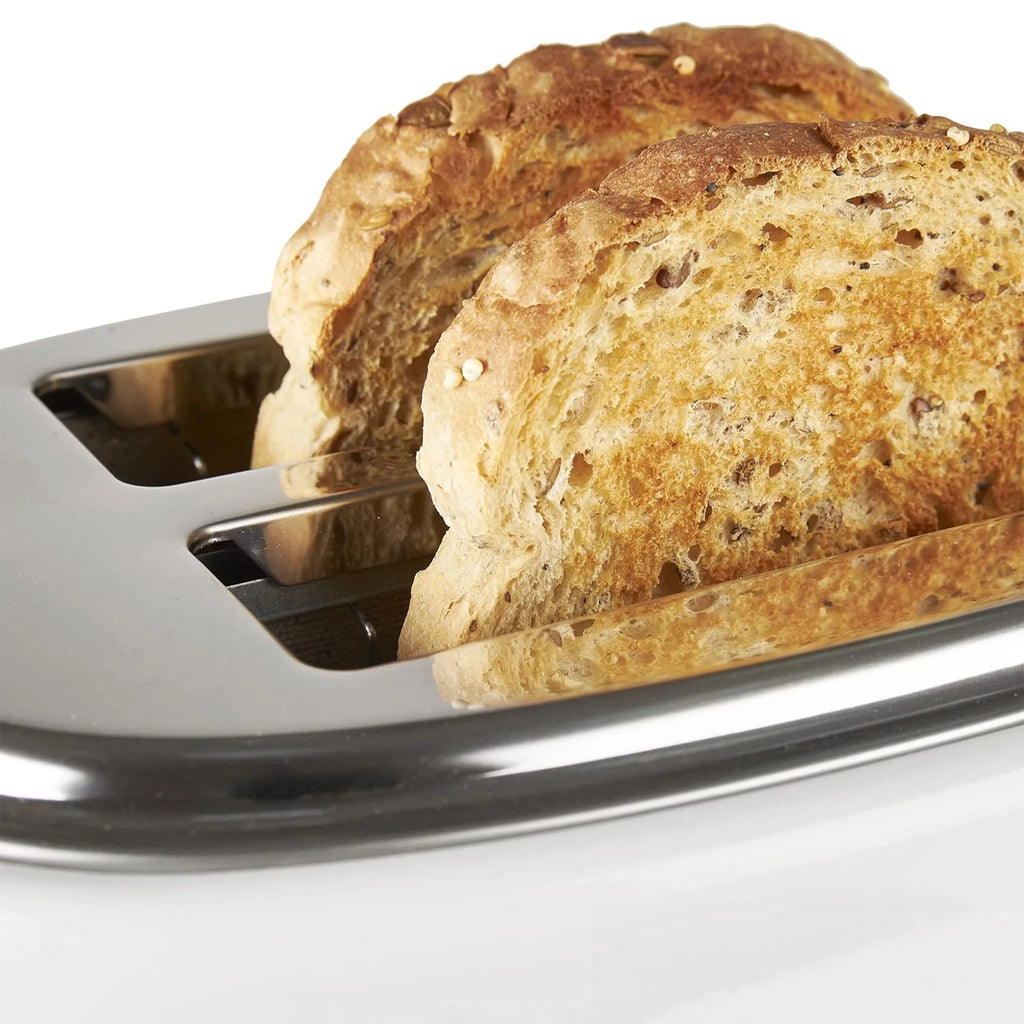 Haden Dorset 2 Slice Wide Slot Stainless Steel Toaster, Cedar Green/Chrome
