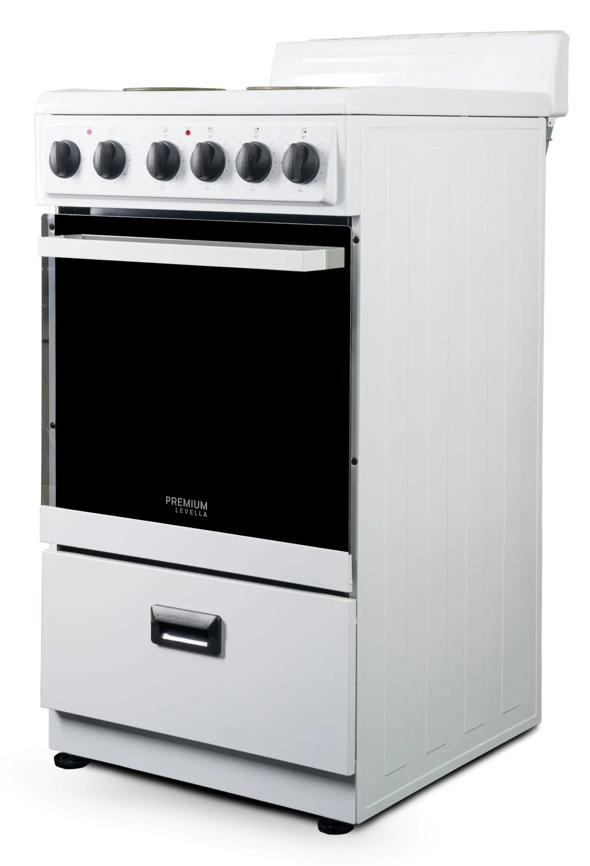 Premium Levella 20" Freestanding Electric Range with 4 Burners and 2.1 Cu. Ft. Oven Capacity