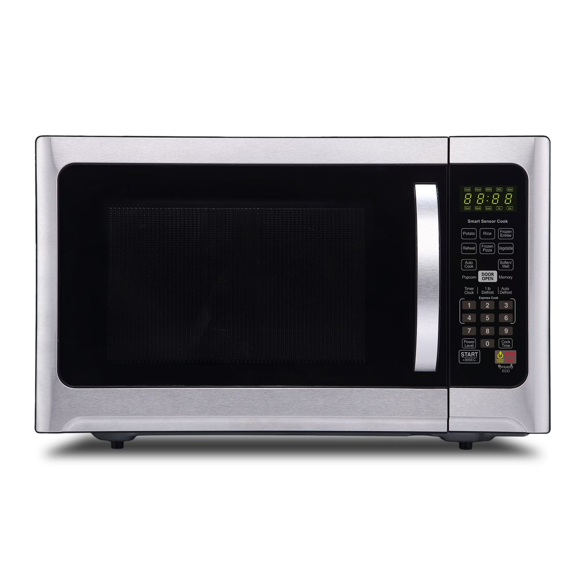 Farberware Professional 1.2 Cu. Ft. 1000-Watt Microwave Oven with Sensor Cooking, Stainless Steel/Black Body Wrap