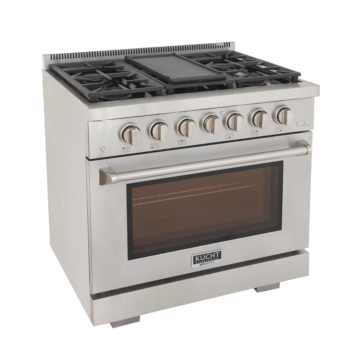 Professional 36-in Propane Gas Range in Stainless Steel with True Simmer Burners