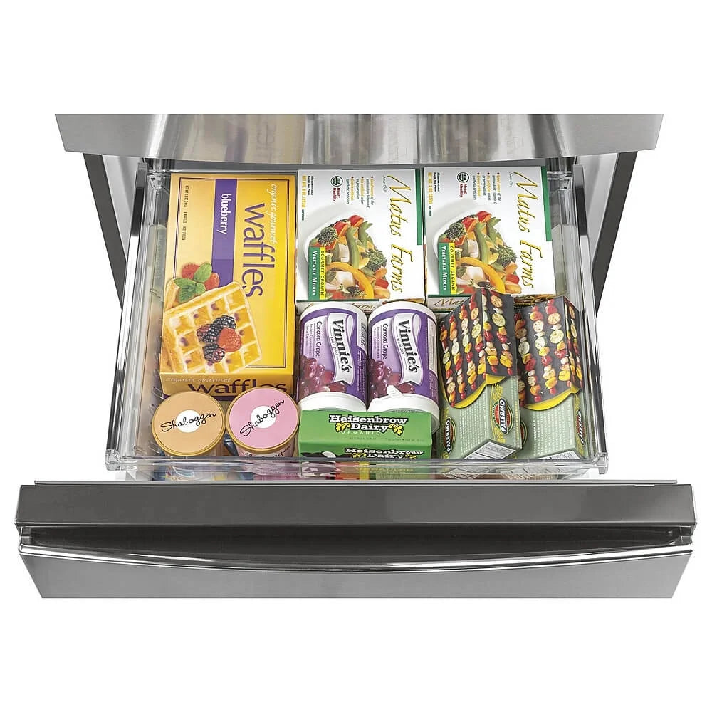 General Electric 119 Cu Ft Cooling Stainless Bottom-Freezer Refrigerator 120 V