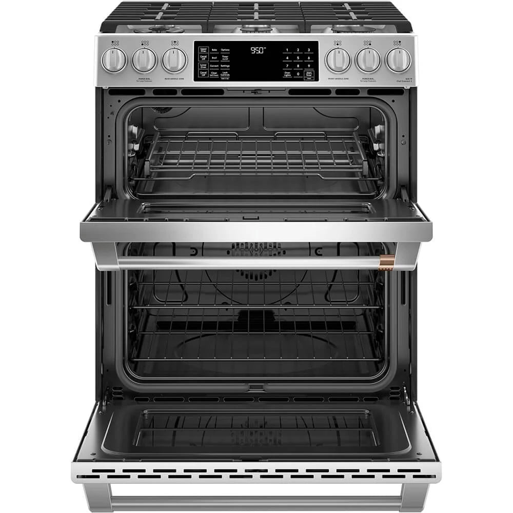 Cafe? C2S950P2MS1 7 Cu. Ft. Stainless Dual-Fuel Double Oven Range