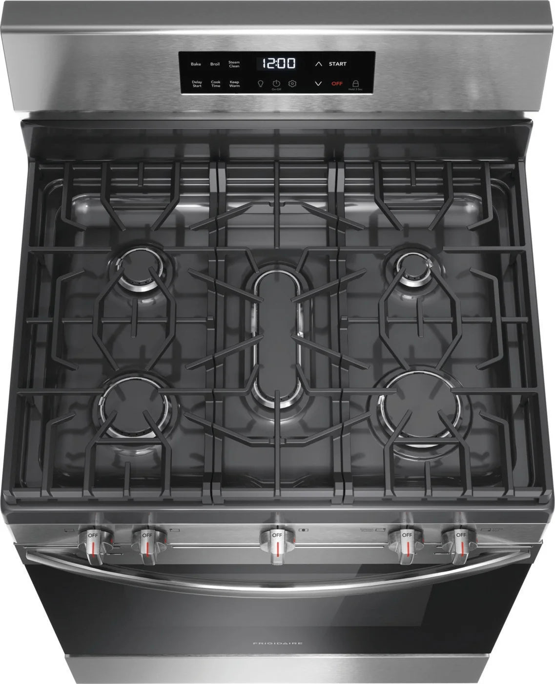 Frigidaire FCRG3062AS 30" Gas Range with Steam Clean, Stainless Steel