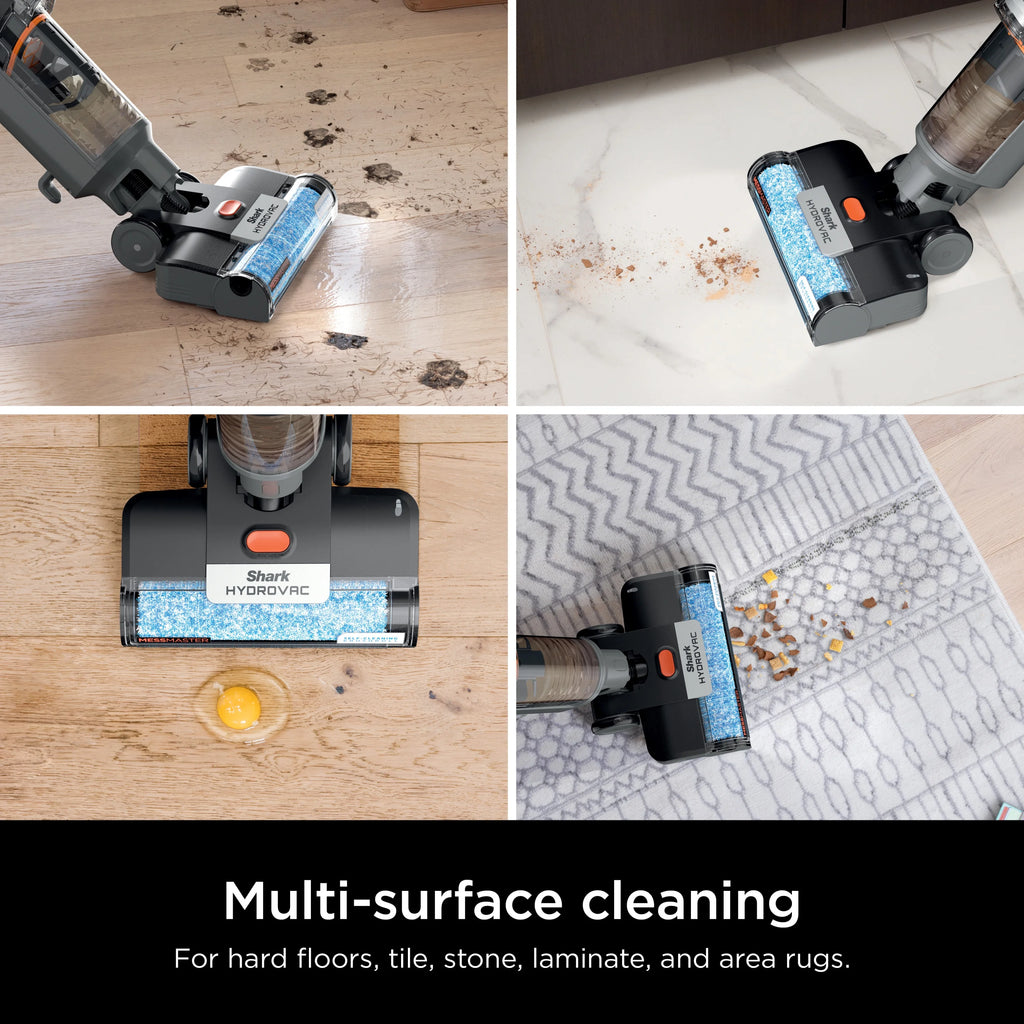 Shark HydroVac MessMaster Wet Dry Corded Vacuum Cleaner, 3-in-1 Multi-Surface Vacuum Mop & Self-Cleaning System, Lightweight, Powerful Suction, for Hard Floors & Area Rugs, WD160