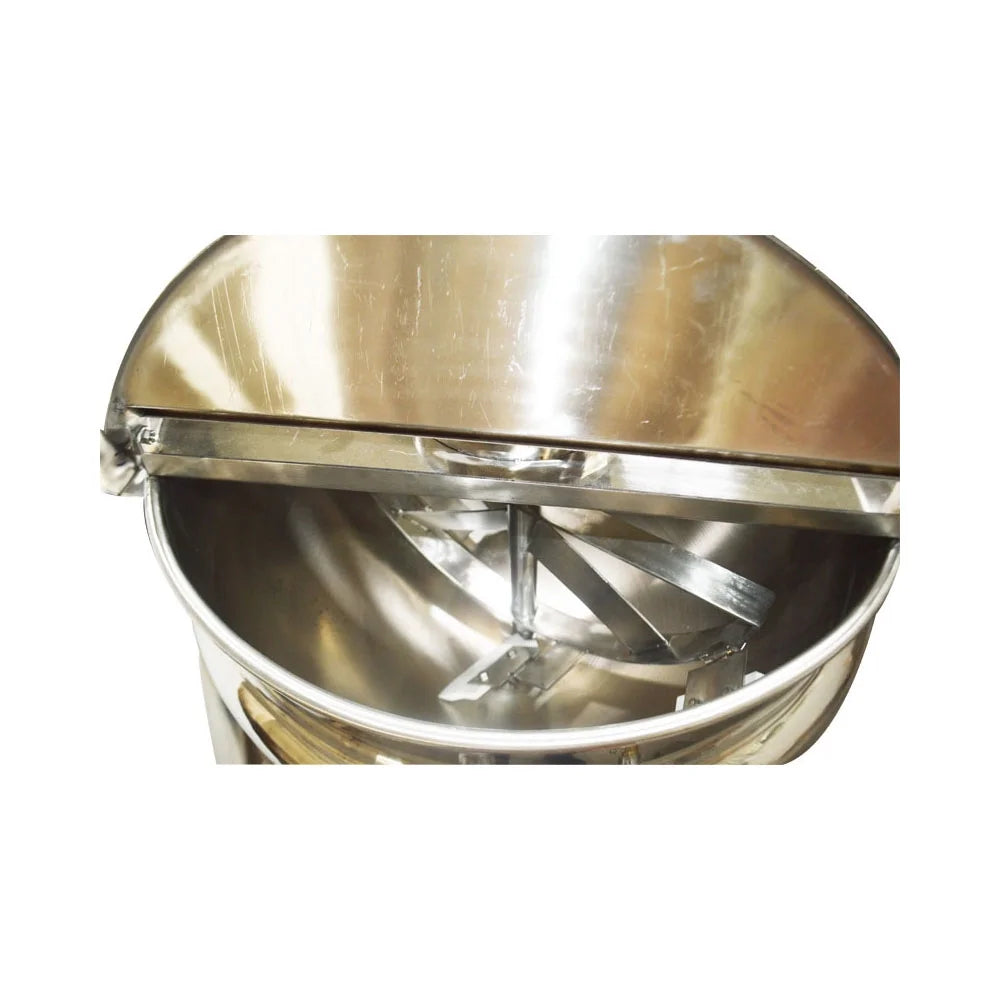 Jacketed Kettle Commercial Electric Cooking Pot Stirring Scraping Edge Three-Phase Tilting Soup Chili Sauce Beverage Jam Porridge 13.2 Gal 220V