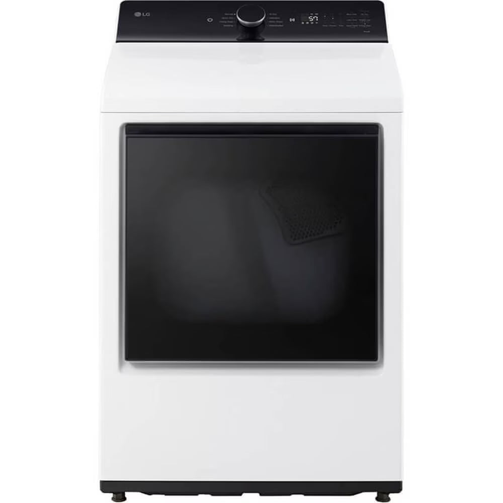 LG DLE8400WE 7.3 Cu. Ft. Ultra Large Capacity Rear Control White Electric Dryer