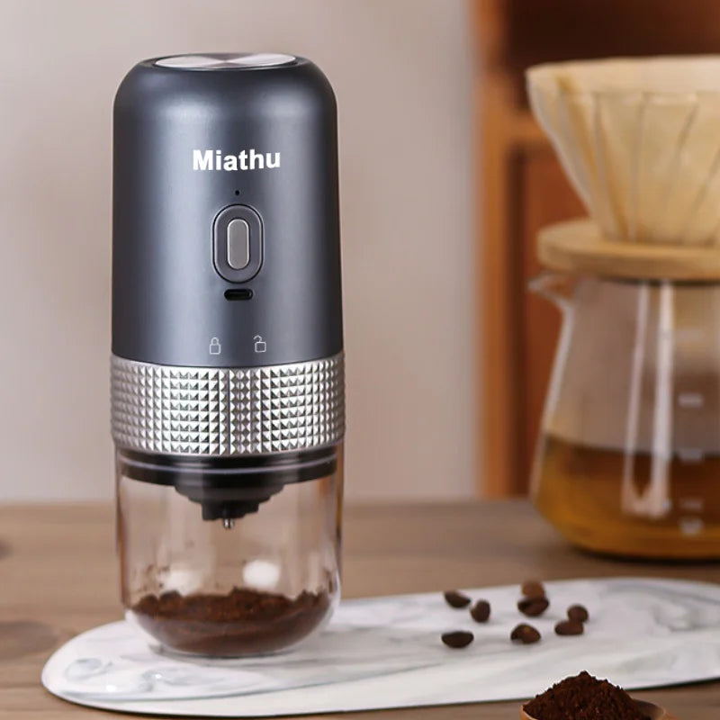 Miathu Portable Coffee Maker for Camping, Electric  Travel Espresso Machine