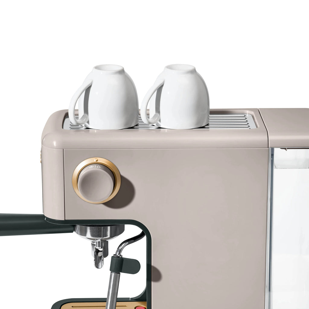 Beautiful Slim Espresso Machine with 20-Bar Pressure, Black Sesame by Drew Barrymore