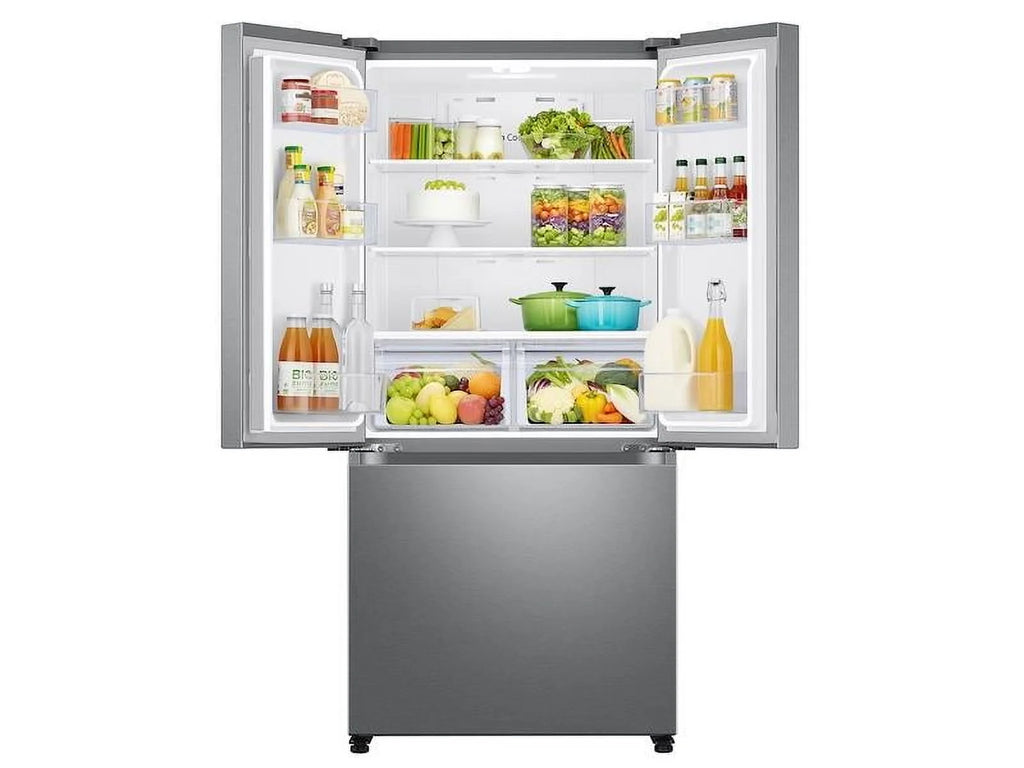 Samsung RF18A5101SR/AA 17.5 Cu. Ft. 3-Door French Door Counter Depth Smart Refrigerator with Twin Cooling Plus - Stainless Steel - NEW
