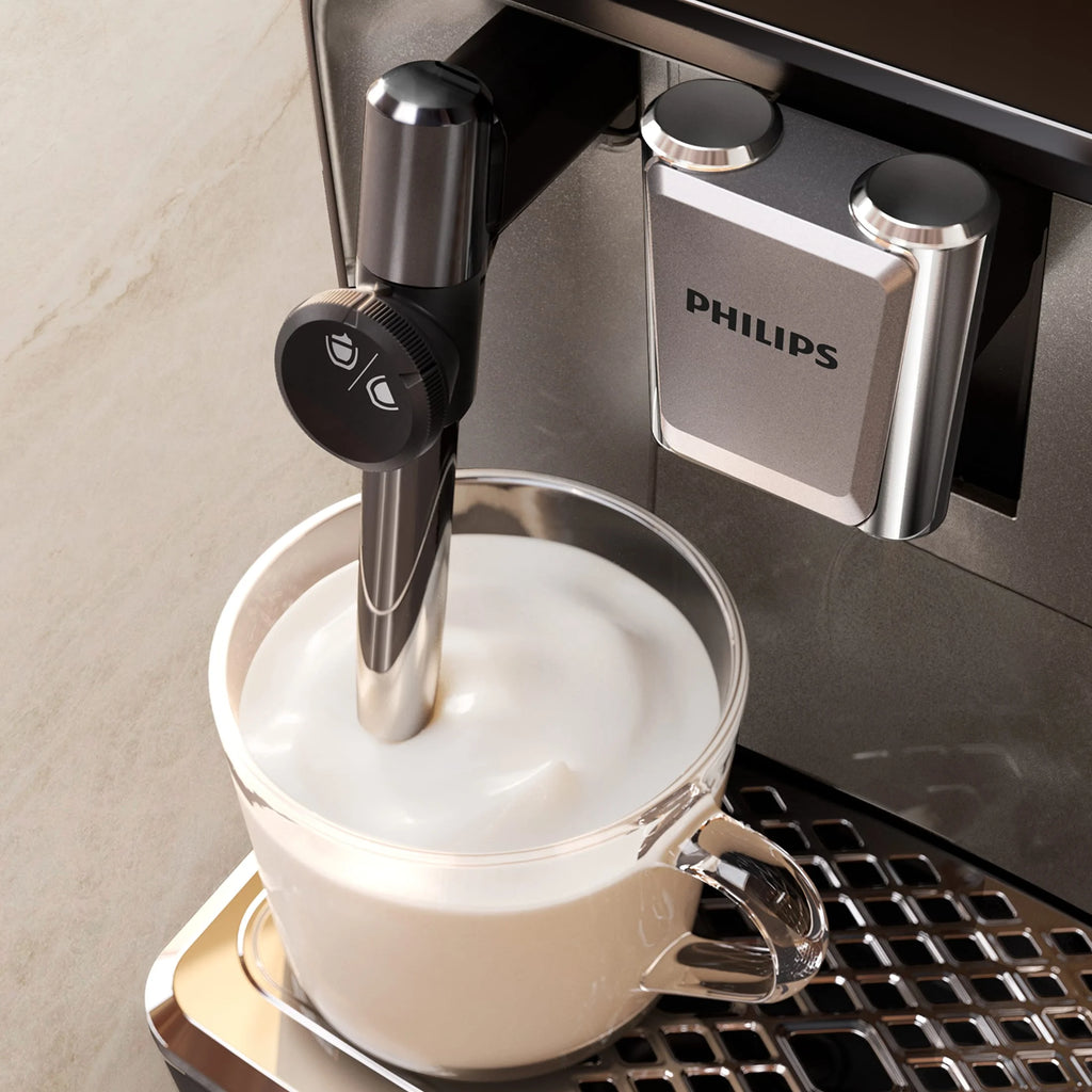 Philips 3300 Fully Automatic Espresso Machine with Milk Frother, Black and Chrome
