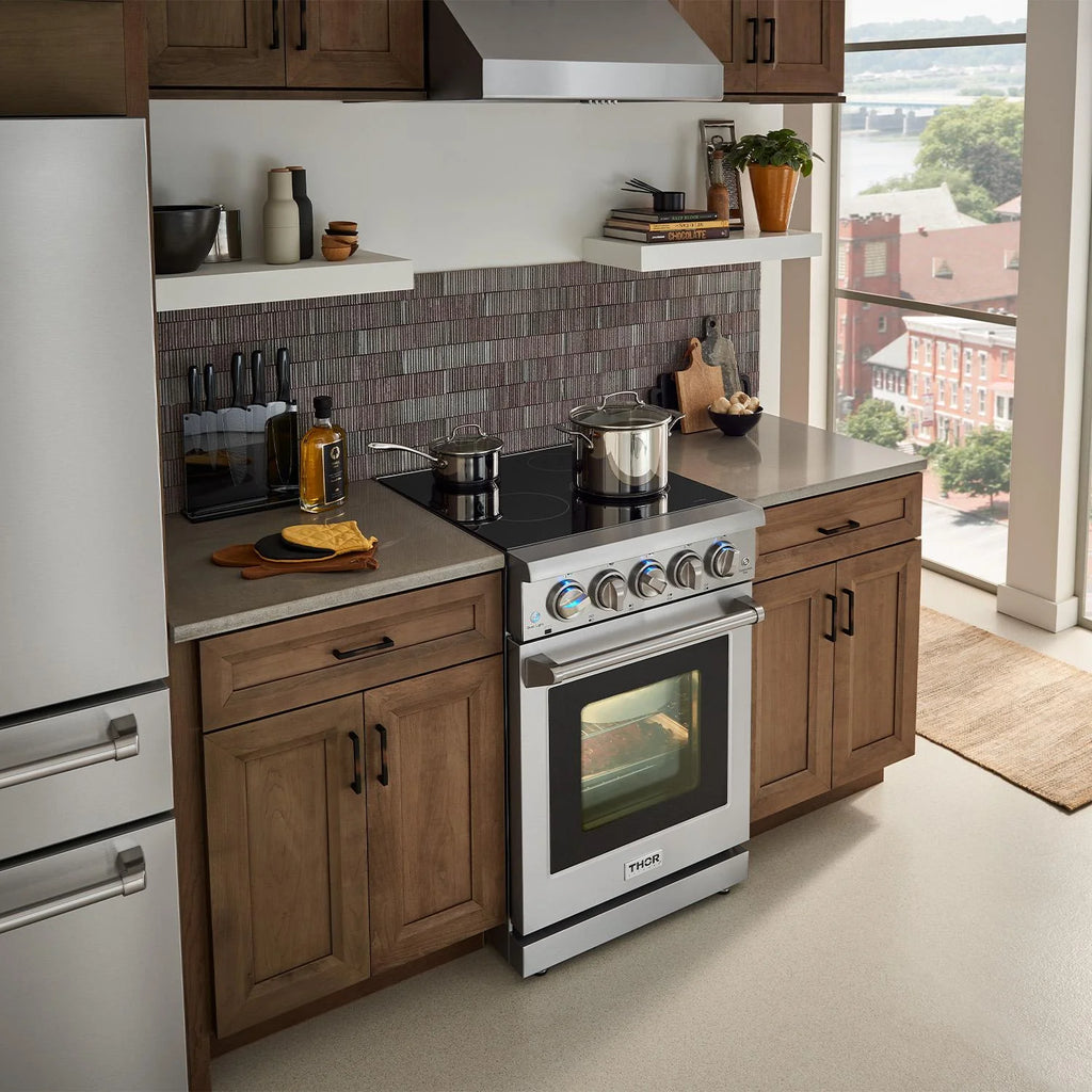 Thor Kitchen Hre2401 24" Wide 3.73 Cu. Ft. Capacity Freestanding Professional Electric