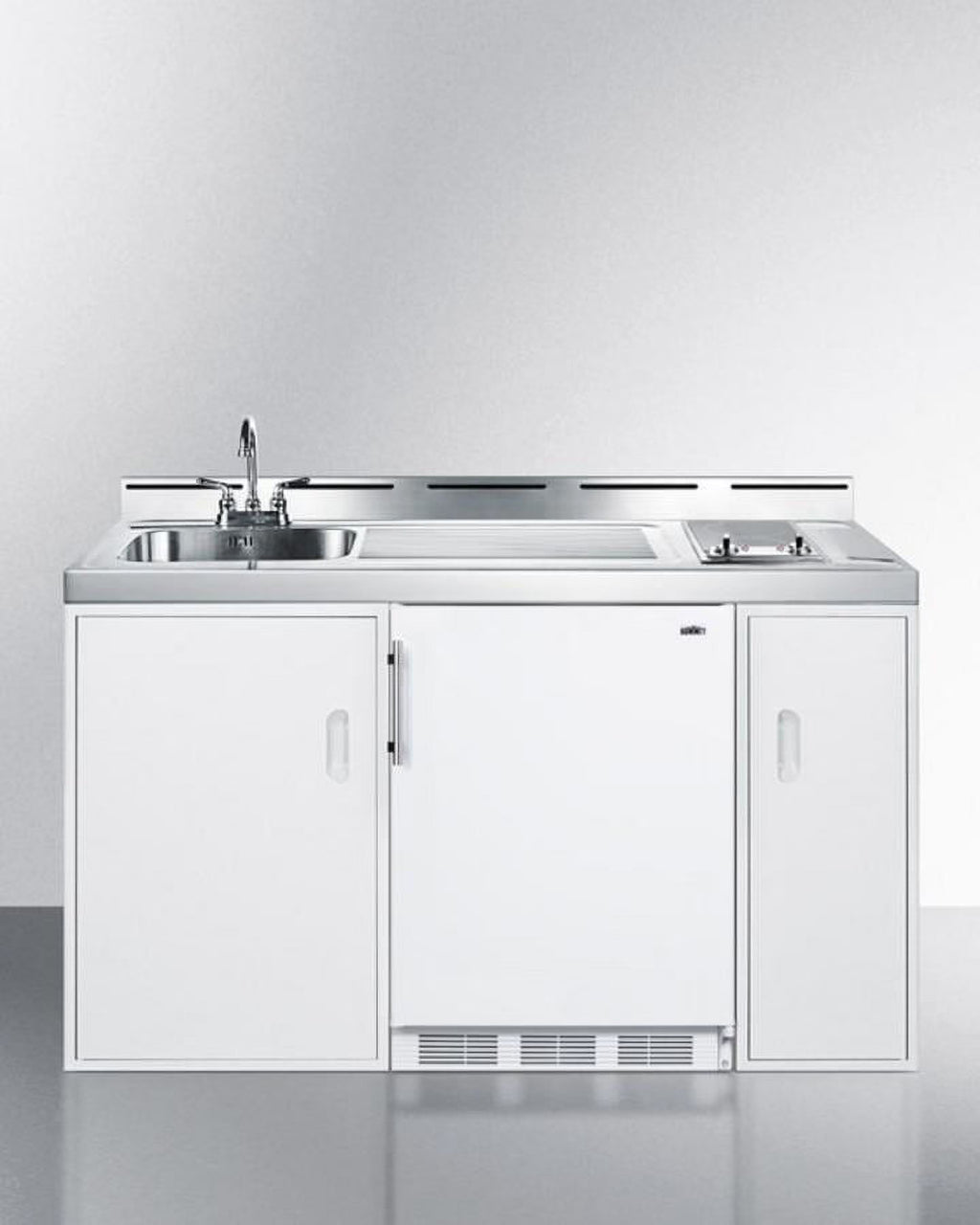 Summit C60glass 60 Inches Combo Kitchen - Stainless Steel