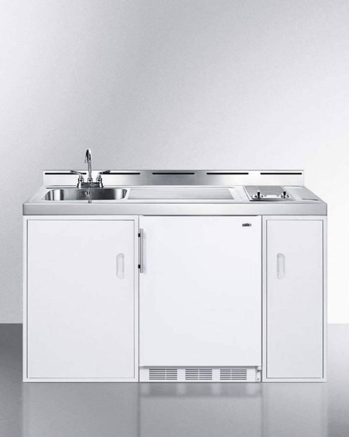 Summit C60glass 60 Inches Combo Kitchen - Stainless Steel
