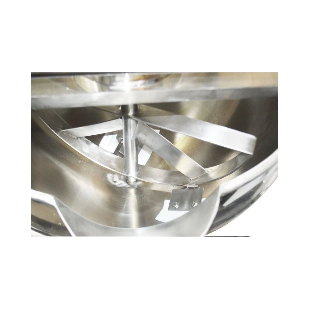 Jacketed Kettle Commercial Electric Cooking Pot Stirring Scraping Edge Three-Phase Tilting Soup Chili Sauce Beverage Jam Porridge 13.2 Gal 220V