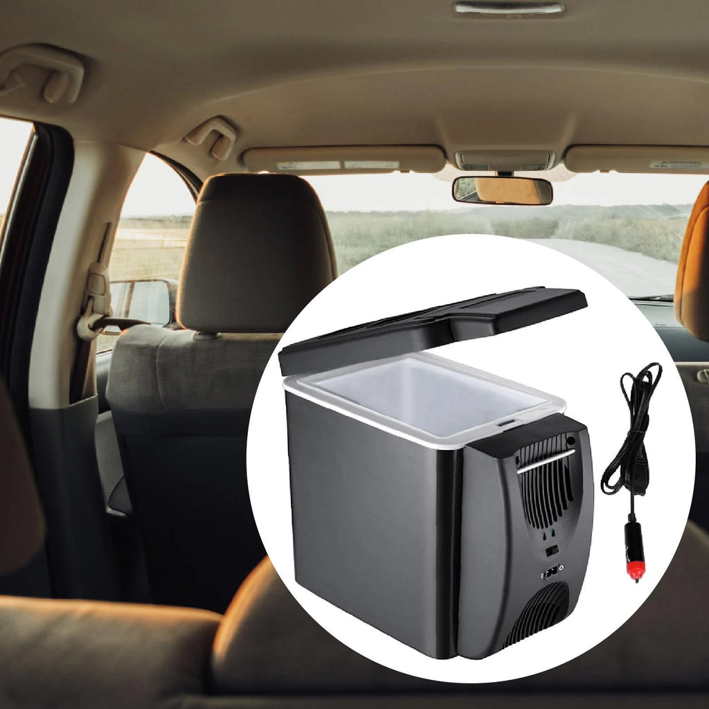 Esquirla Mini Fridge 6L Food Compact Office Can Small Car Refrigerator Freezer Single Hole