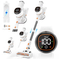 Tikom V500 Cordless Vacuum Cleaner with LED Touch Screen, White