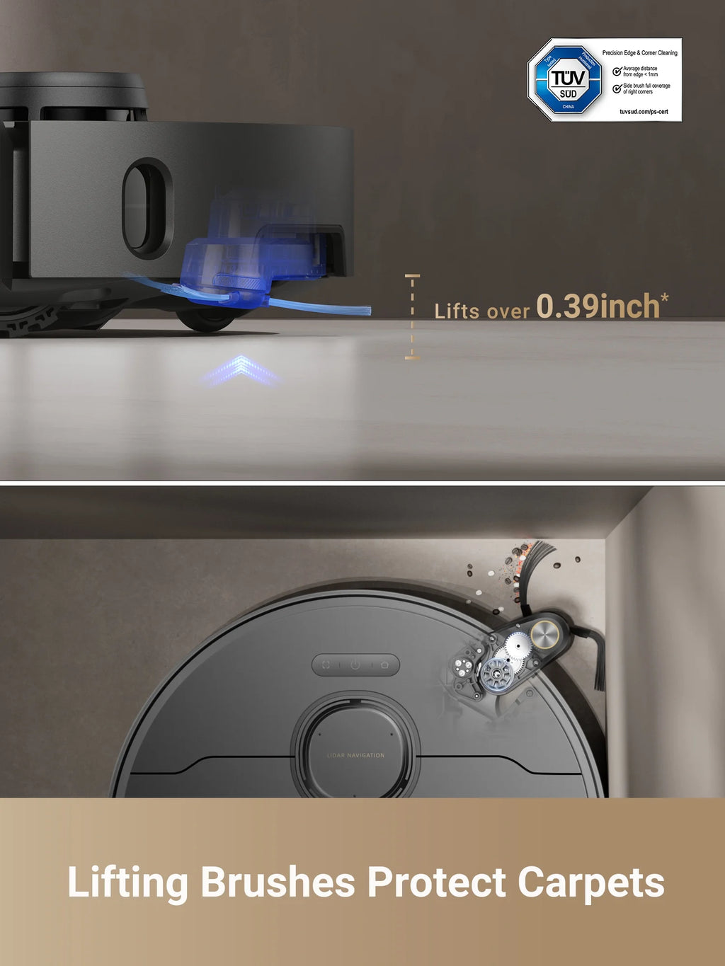 dreame L40 Ultra Robot Vacuum with Removable & Liftable Mop, Extendable & Liftable SideBrush, 11,000Pa Suction, 149a?? Mop & Washboard Self Cleaning, Auto-Empty, Auto Refill, Voice Control
