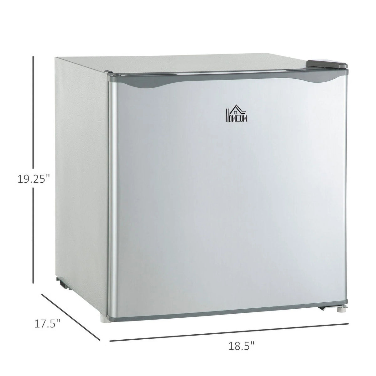 HOMCOM Mini Freezer Countertop, 1.1 Cu.Ft Compact Upright Freezer with Removable Shelves, Reversible Door for Home, Dorm, Apartment and Office, gray  05