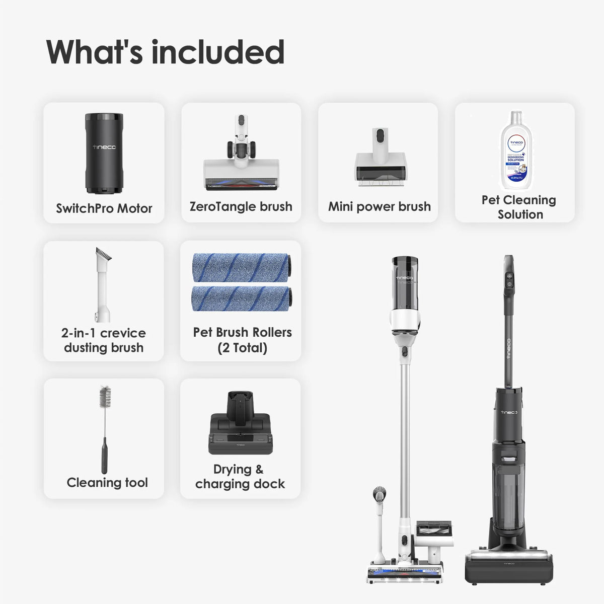 Tineco FloorWasher Switch Pet Cordless Mop & Vacuum Cleaner - 7 Series