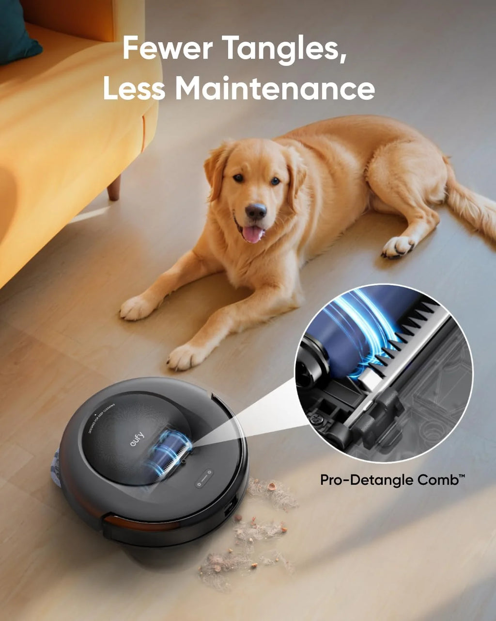 eufy Robot Vacuum Omni C20, Robot Vacuum and Mop Combo, Self Emptying, Auto Mop Washing and Auto Drying for Hands-Free Cleaning, 7000 Pa Powerful Suction, 3.35-inch Ultra-Slim Body