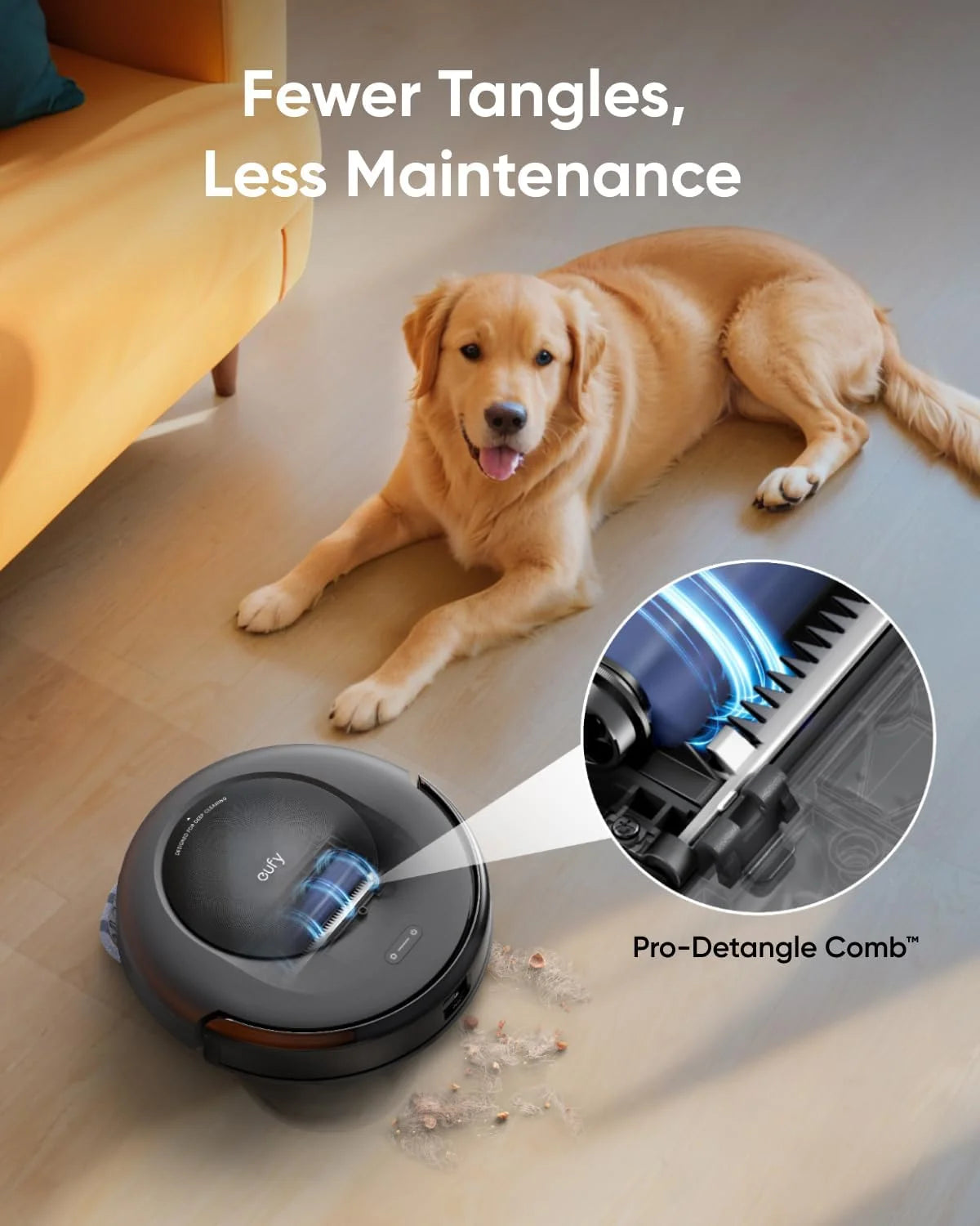 eufy Robot Vacuum Omni C20, Robot Vacuum and Mop Combo, Self Emptying, Auto Mop Washing and Auto Drying for Hands-Free Cleaning, 7000 Pa Powerful Suction, 3.35-inch Ultra-Slim Body