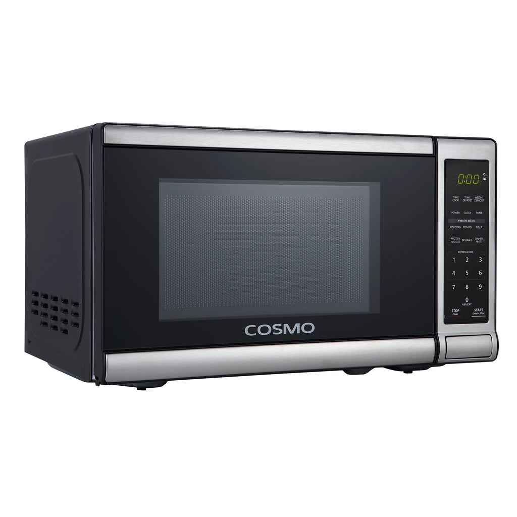 Cosmo 5 Piece Kitchen Appliance Package With 36" Electric Cooktop 24" Single Electric Wall Oven 17.3" Countertop Microwave French Door Refrigerator & 24" Built-in Fully Integrated Dishwasher