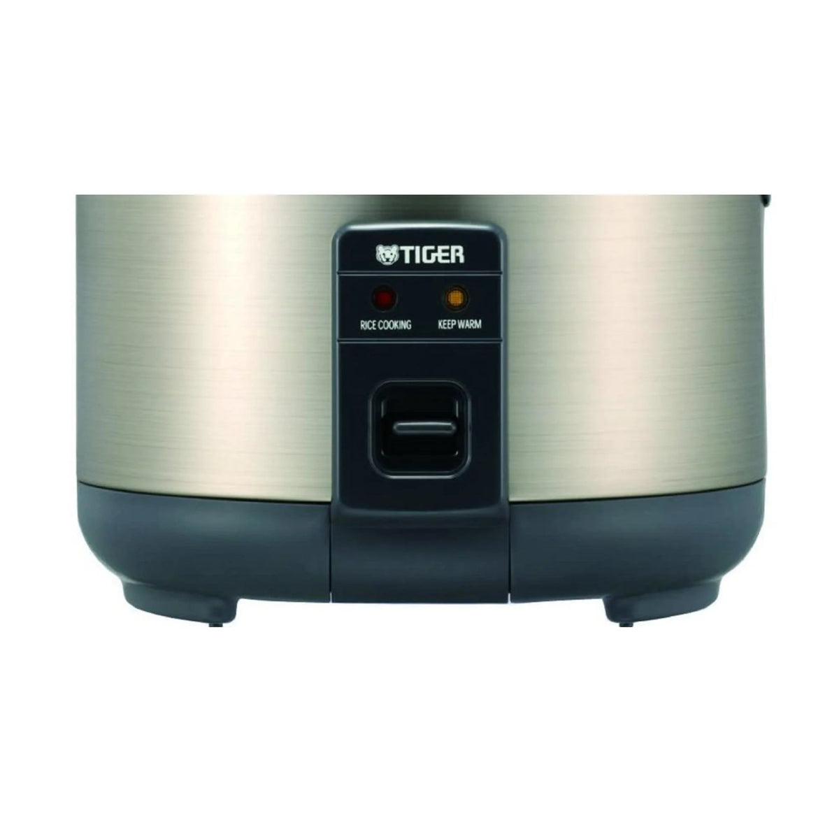 Tiger JNP-S10U 5.5 Cup Capacity White Rice Cooker with Spatula and Measuring Cup with Bowl and Spoon