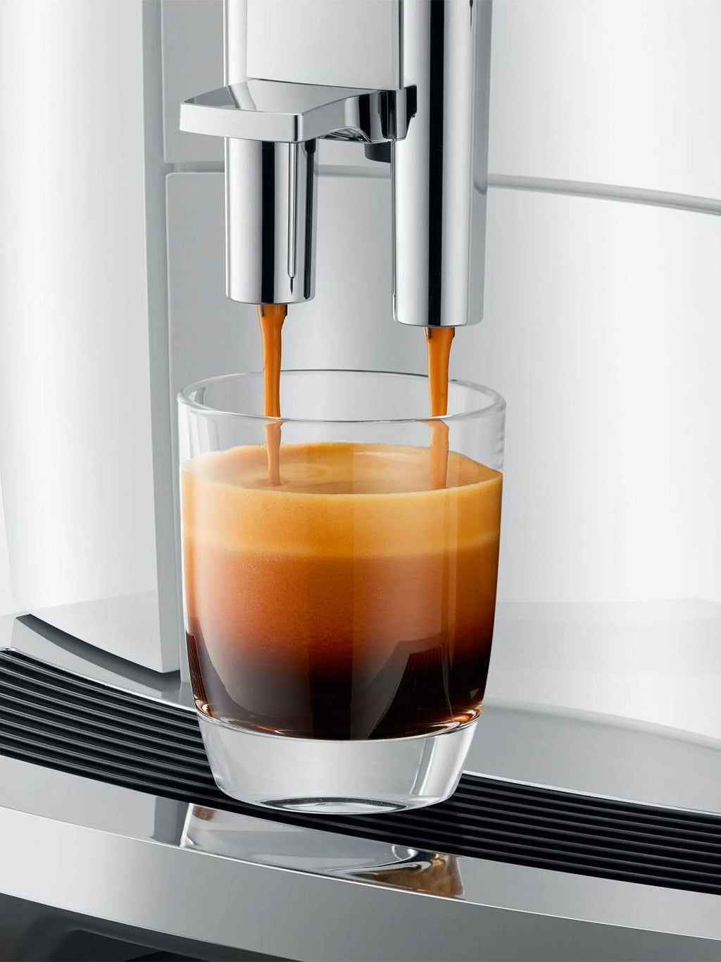 Jura E8 Automatic Espresso Machine (White) with Smart Filter Cartridge, and Glass Milk Container