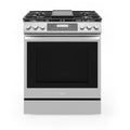 Midea 30-In Slide-In Gas Range with Wi-Fi Connectivity and Fan Convection, Stainless Steel, MGS30S2AST