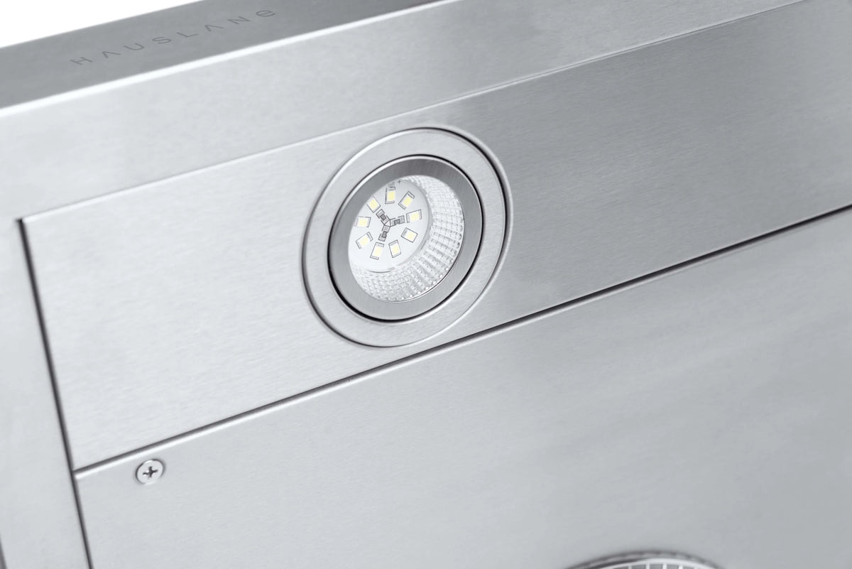 Hauslane Chef Series C100 30-inch Under Cabinet Range Hood, Stainless Steel, Energy Efficient LED, 6 Inch Duct