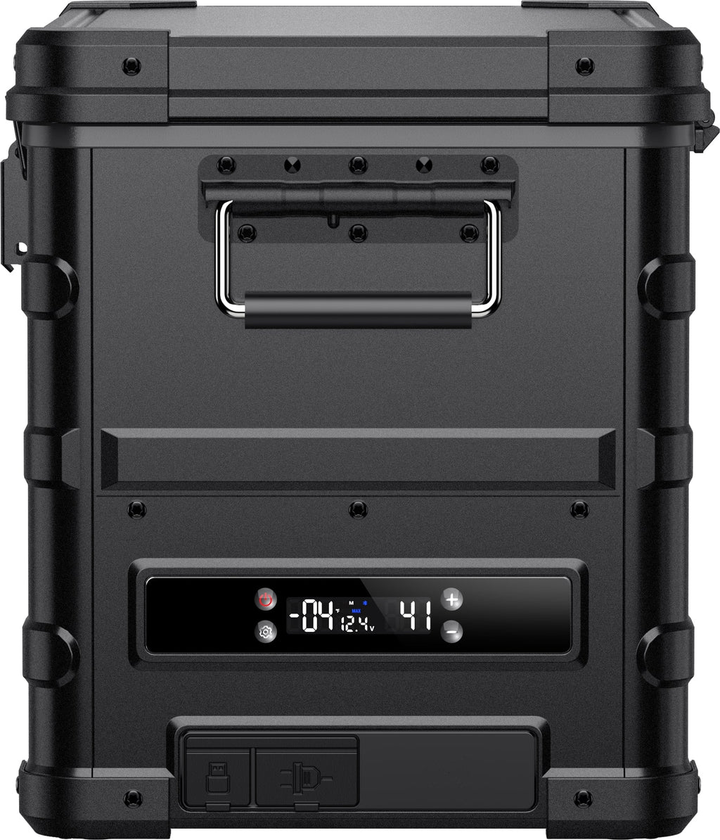 APL35 Aluminum Dual Zone 37QT Portable Cooler Black