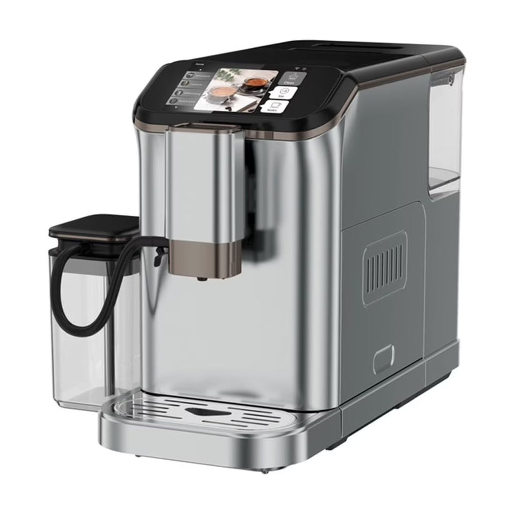 Fully Automatic Espresso Machine, 7 Coffee Varieties, 20-Bar Coffee Espresso Machine with Automatic Milk Frother, 7 Coffee Varieties, Intuitive Touch Display, 1.5-L Water Tank