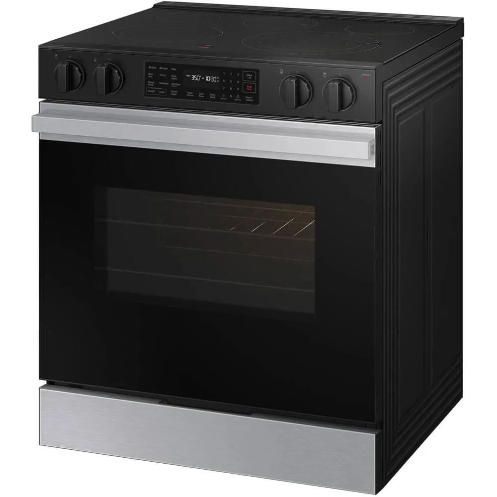 Samsung NSE6DG8300SR 6.3 Cu. Ft. Bespoke Stainless Slide-In Electric Smoothtop Range