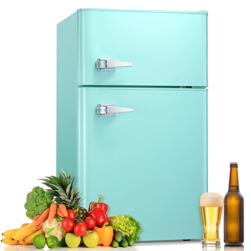 Moifoi 3.1 Cu. Ft. Two-Door Compact Refrigerator, Gray