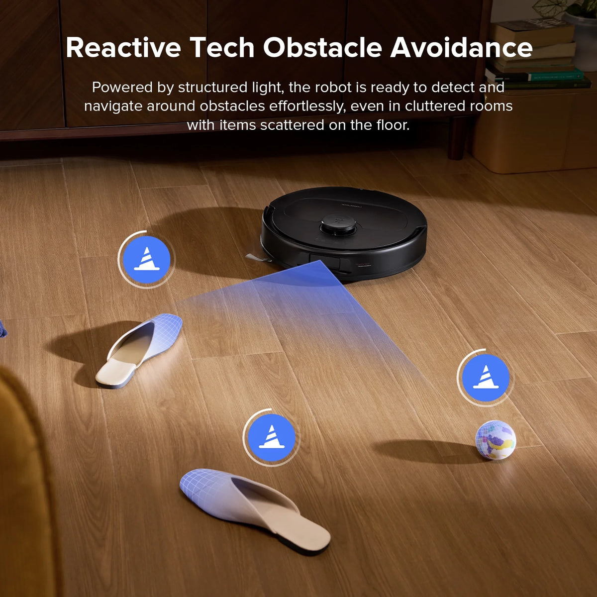 Roborock Qrevo Series Robot Vacuum and Mop, 10,000Pa Powerful Suction (QV 35S), Self Emptying & Refilling, Self Mop Washing & Air Drying
