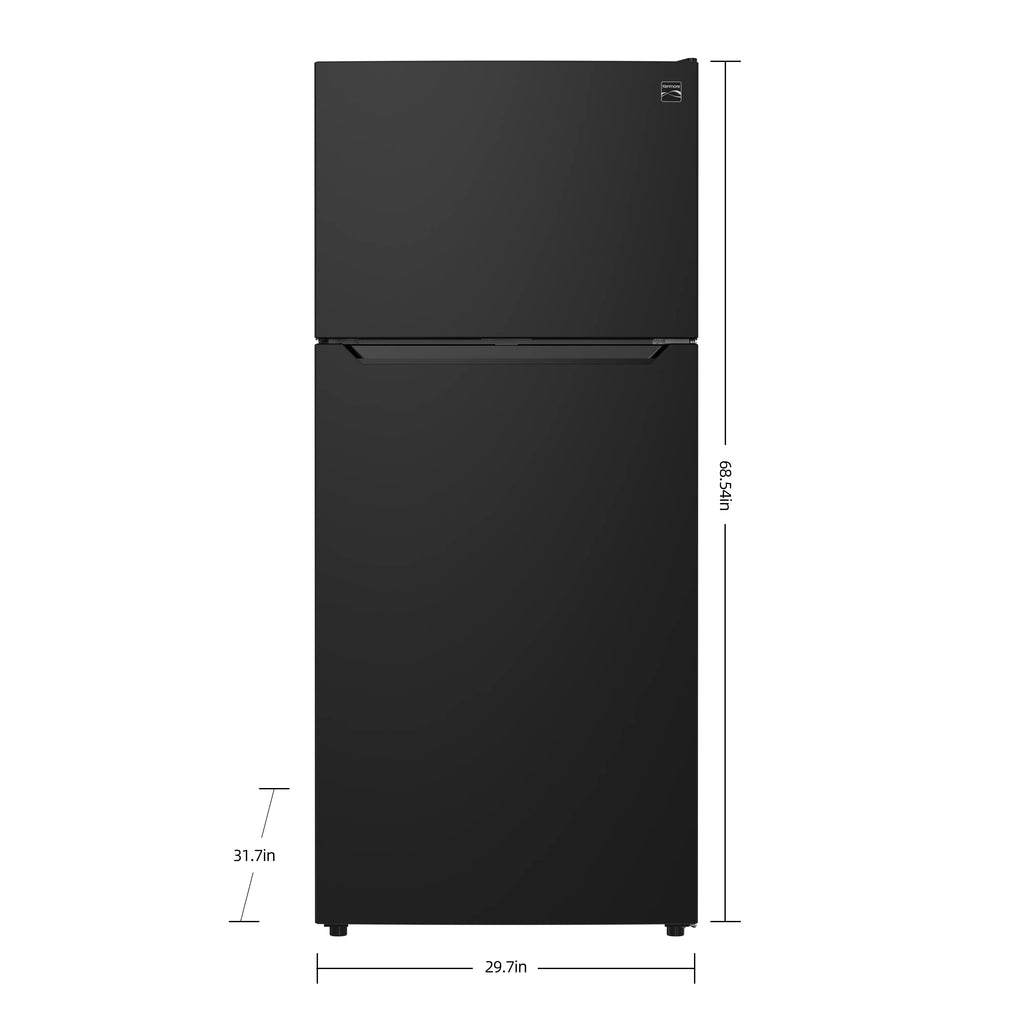Kenmore 30" 20.2 Cu. ft. Capacity Standard Refrigerator with Top Freezer, Adjustable Shelves, White