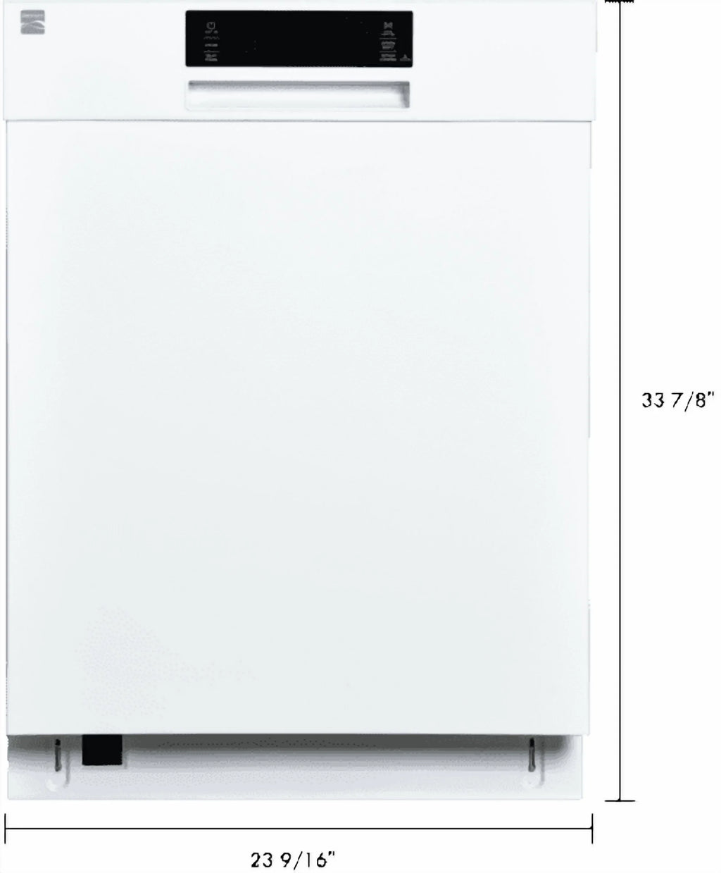 Kenmore 24�?Built-In-Dishwasher w/ 3rd Rack & Turbo Dry-SS Pocket handle