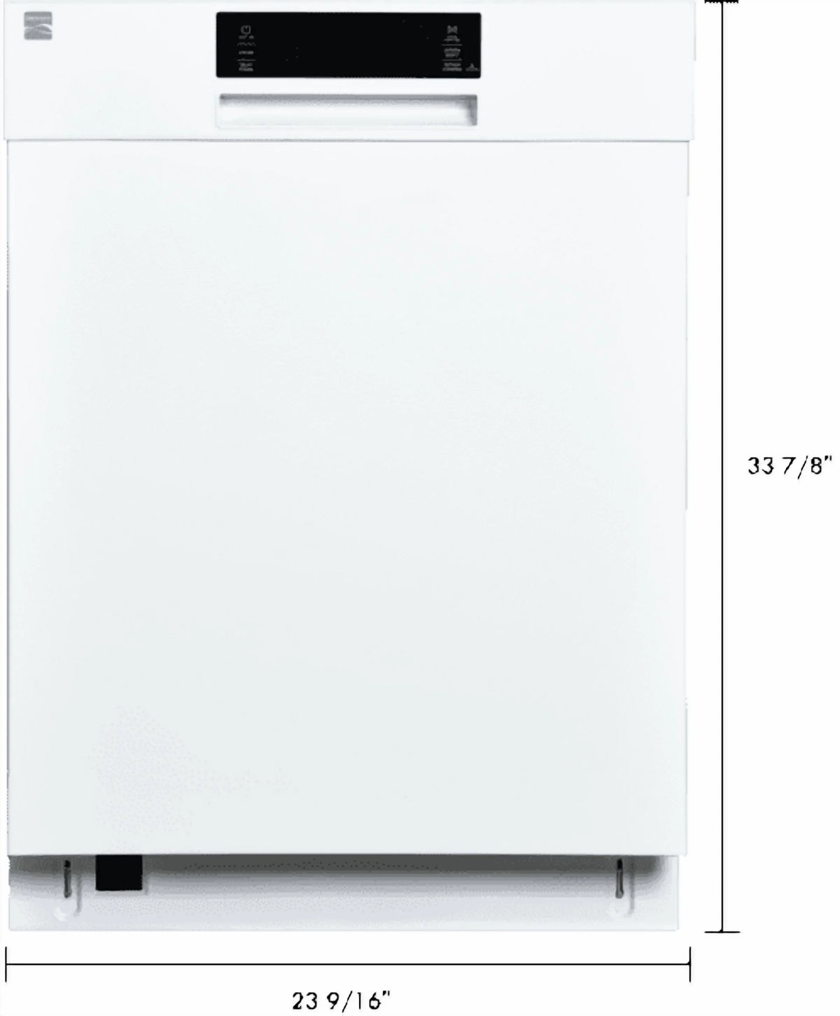 Kenmore 24�?Built-In-Dishwasher w/ 3rd Rack & Turbo Dry-SS Pocket handle