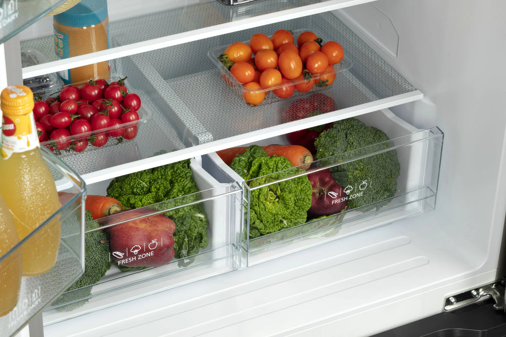 Hamilton Beach, 17.7 Cu. Ft. French Door Refrigerator, Freestanding Installation, Platinum Silver, HZ0771