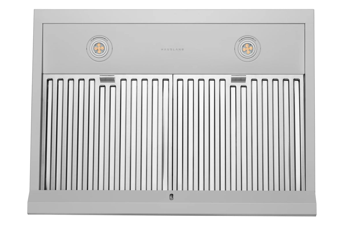 Hauslane | Chef Series PS18 30" Under Cabinet Range Hood, Matte White | 120V, Pro Performance, Touch Screen, LED Lamps, 3-Way Venting, Baffle Filters