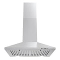 24 in. Ducted Wall Mount Range Hood in Stainless Steel with LED Lighting